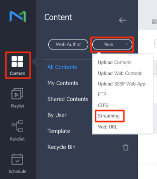 How to add a streaming URL on your display