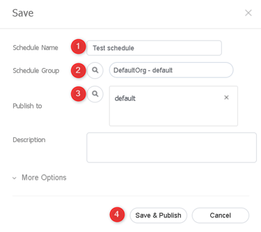 Save Schedule MagicINFO