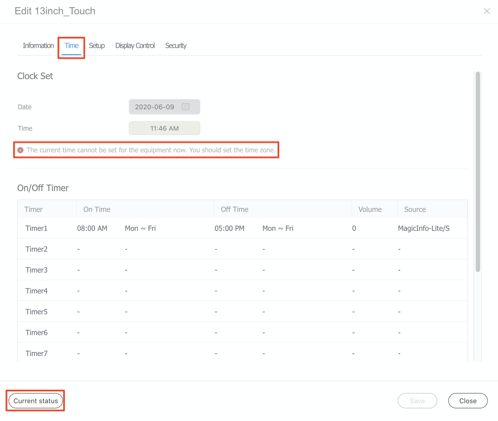 How to Adjust the Time Settings